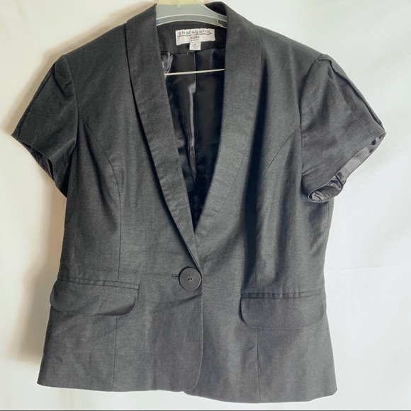 Sharagano 2pc Linen Blend Suit Sz 8 - Picture 2 of 8